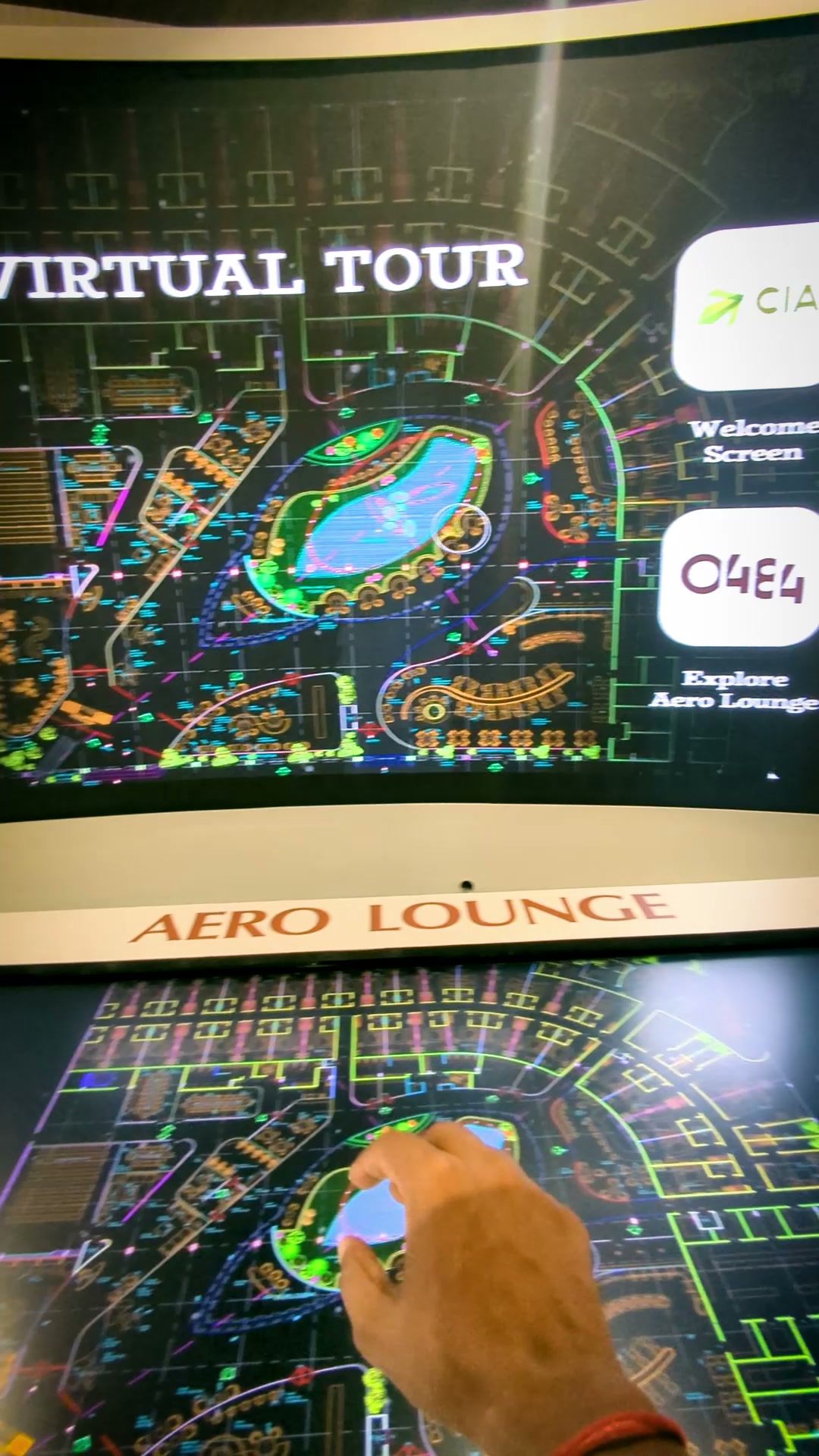 Kochi International Airport Interactive Display
